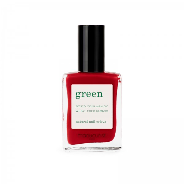 Green Nail Lacquer - Red cherry