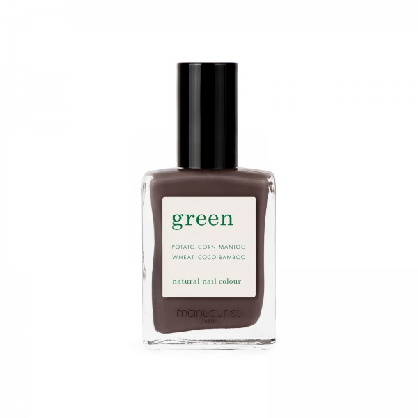 Green Nail Lacquer - Dark wood