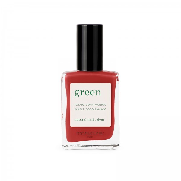Green Nail Lacquer - Poppy Red