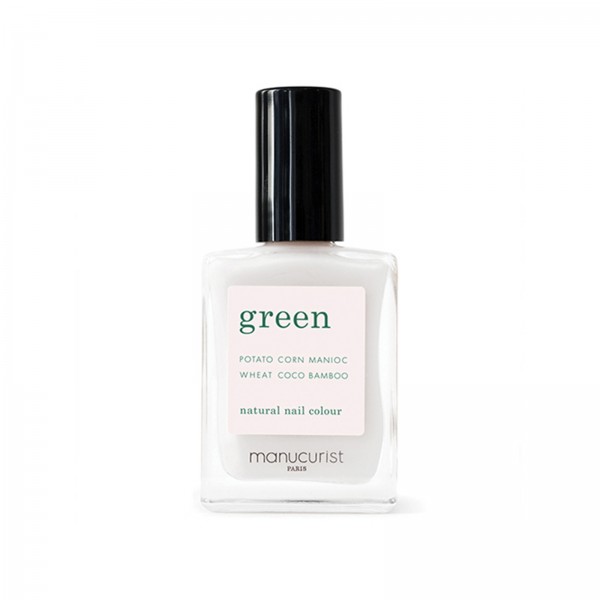 Green Nail Lacquer - Milky White